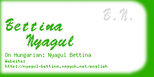 bettina nyagul business card